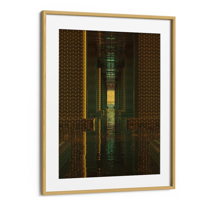 Transform your decor with the mesmerizing "Indoor Lake, Surreal Art Prints" by Cosmo Zach, perfect for any space.