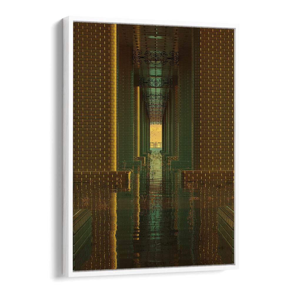 Transform your decor with INDOOR LAKE, SURREAL ART PRINTS by Cosmo Zach, a captivating surreal masterpiece.