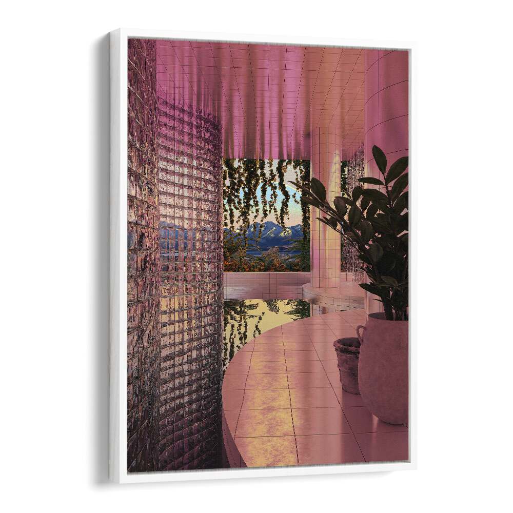 Cosmo Zach's INDOOR POOL, SURREAL ART PRINTS features vibrant colors and surreal details, enhancing any space.