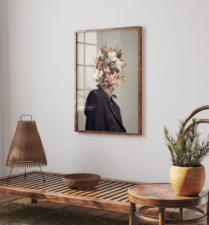 Elegant display of "INFINITE MOMENTS INFINITE AUTUMNS, SURREAL ART PRINTS" by Frank Moth, showcasing surreal beauty.