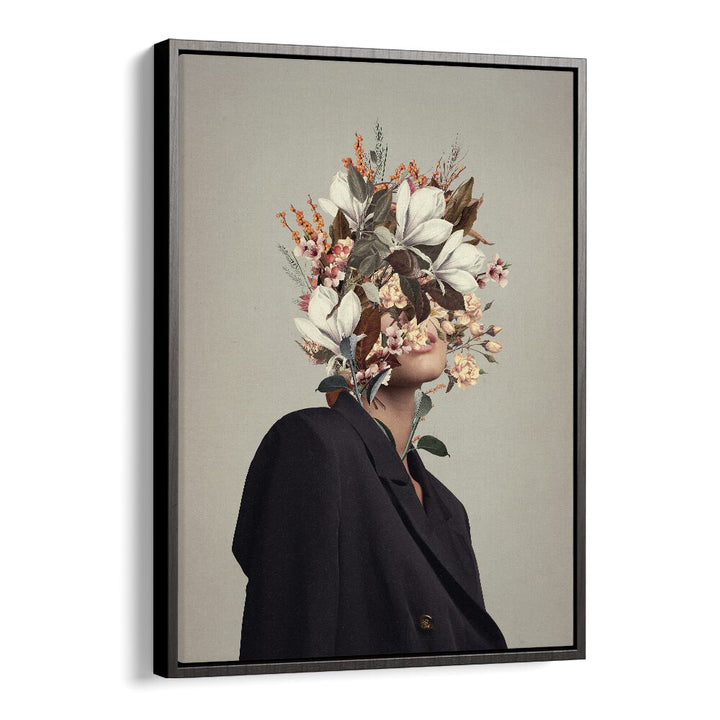 Surreal art print "INFINITE MOMENTS INFINITE AUTUMNS" by Frank Moth, showcasing floral elements and unique design.