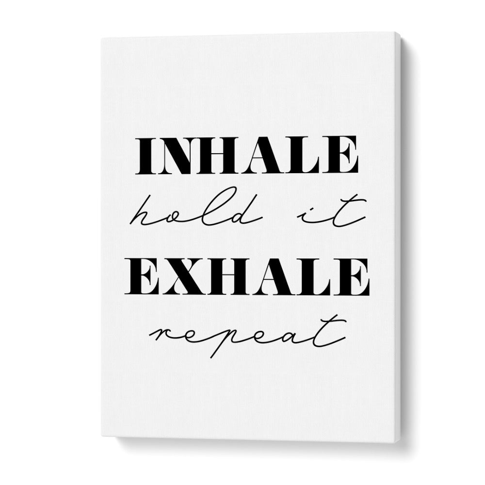 Stylish INHALE & EXHALE poster by 1 X Studio, perfect for inspiring positivity in your living space.
