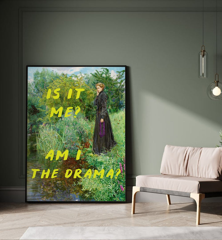 "IS IT ME, AM I THE DRAMA, ALTERED ART PRINTS from The Art Concept blend emotion and self-reflection in stunning visuals."