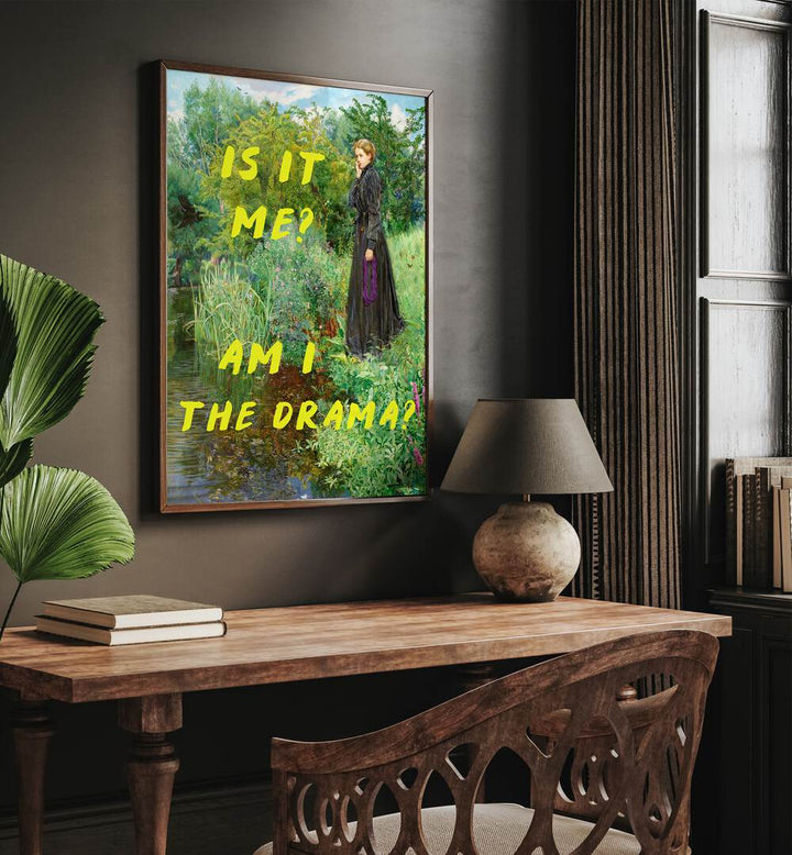 Discover the vibrant “IS IT ME, AM I THE DRAMA, ALTERED ART PRINTS” from The Art Concept, blending emotion and art.
