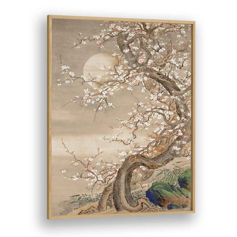 Elegant JAPANESE PLUM BLOSSOMS IN MOONLIGHT (18TH CENTURY) , JAPANESE PAINTINGS showcasing serene beauty and artistry.
