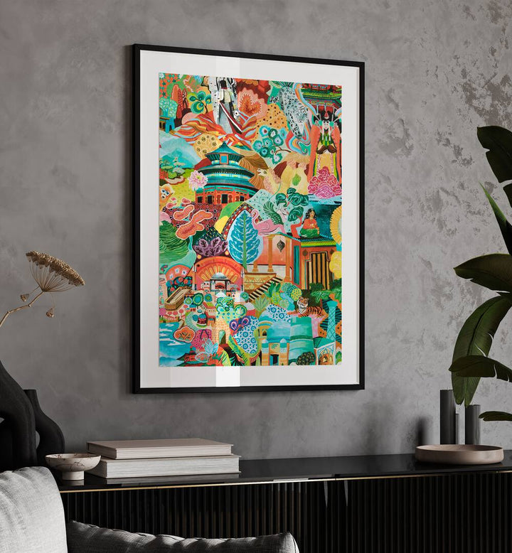 Vibrant artwork capturing the essence of JOURNEY OF DISCOVERY, INDIAN ART PAINTINGS, showcasing India's cultural richness.