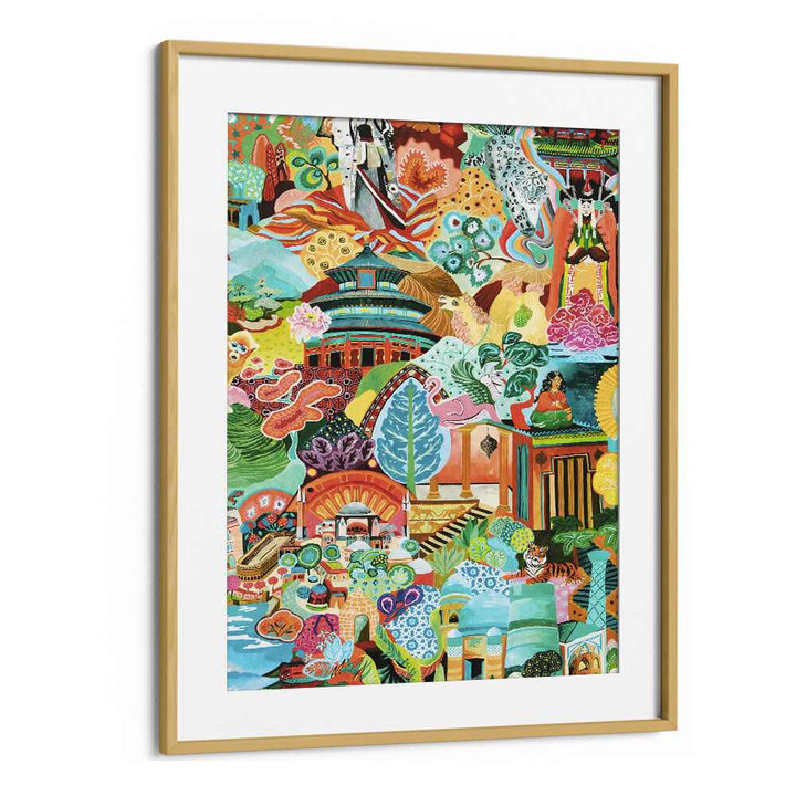 Explore the vibrant colors in our JOURNEY OF DISCOVERY, INDIAN ART PAINTINGS, beautifully framed for elegance.