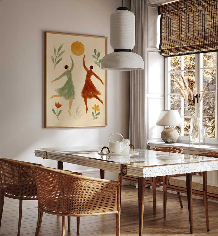 JOYOUS DANCE , BOHO ART PAINTINGS