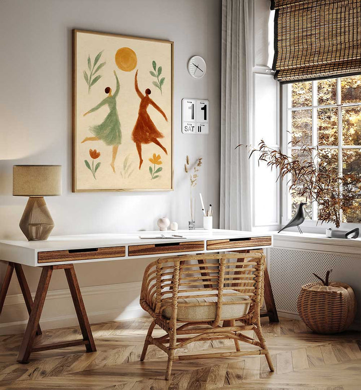 JOYOUS DANCE , BOHO ART PAINTINGS