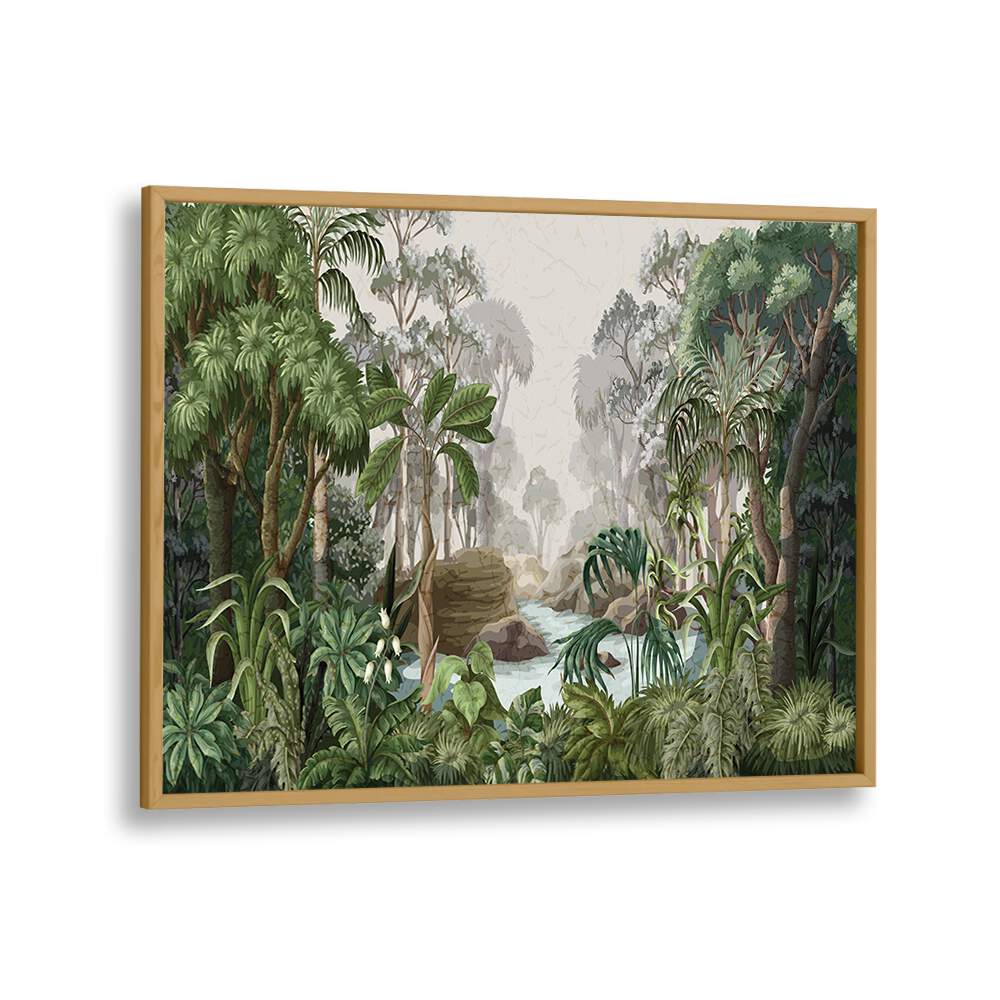 Explore the serene LANDSCAPE WITH RIVER AND PALMS, FLORAL FLOWER PAINTINGS for a tranquil home decor addition.