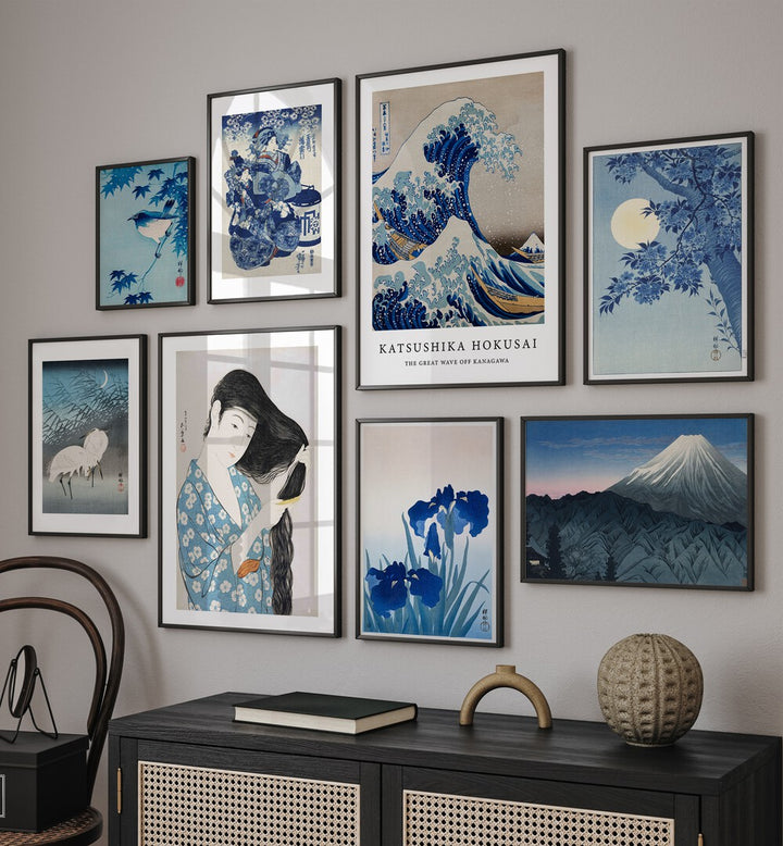 Elevate your space with JAPANESE GALLERY WALL II, GALLERY WALLS featuring stunning framed art prints.