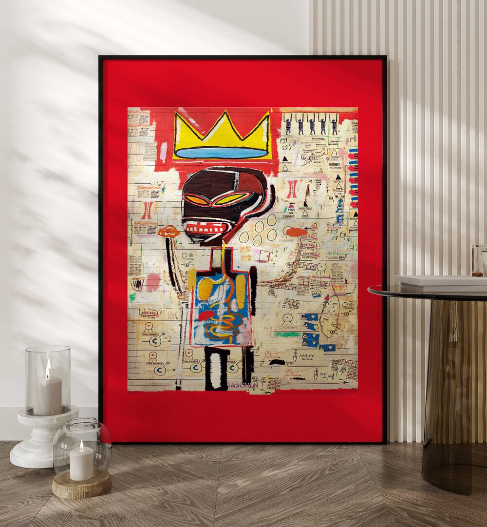 Vibrant Jean Michel Basquiat Gallery Wall art, perfect for stylish gallery walls, showcasing iconic urban artistry.