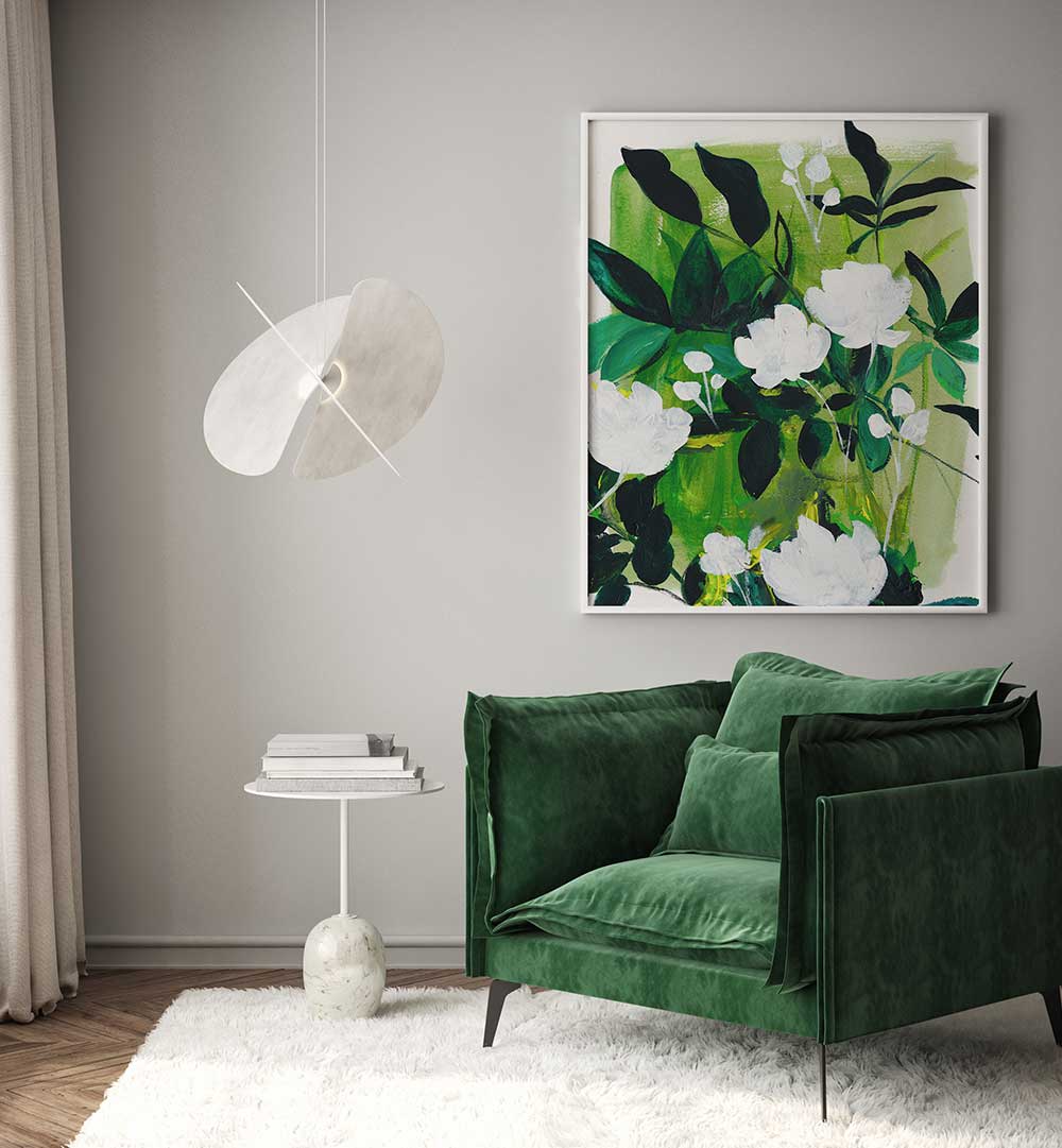 JUNGLE I LARGE , FLORAL FLOWER PAINTINGS
