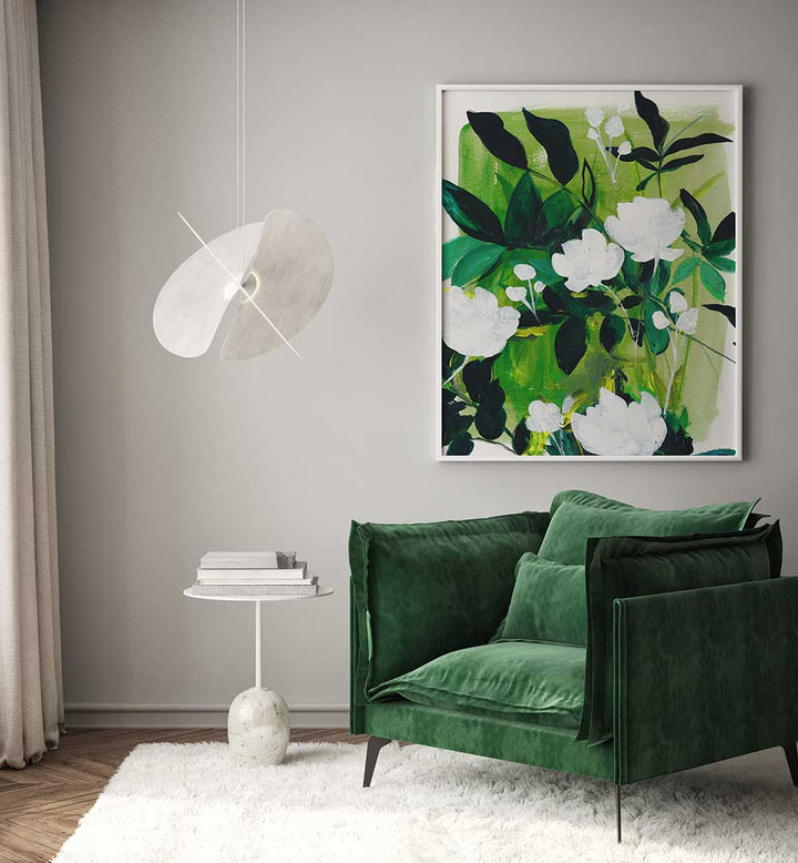JUNGLE I LARGE , FLORAL FLOWER PAINTINGS