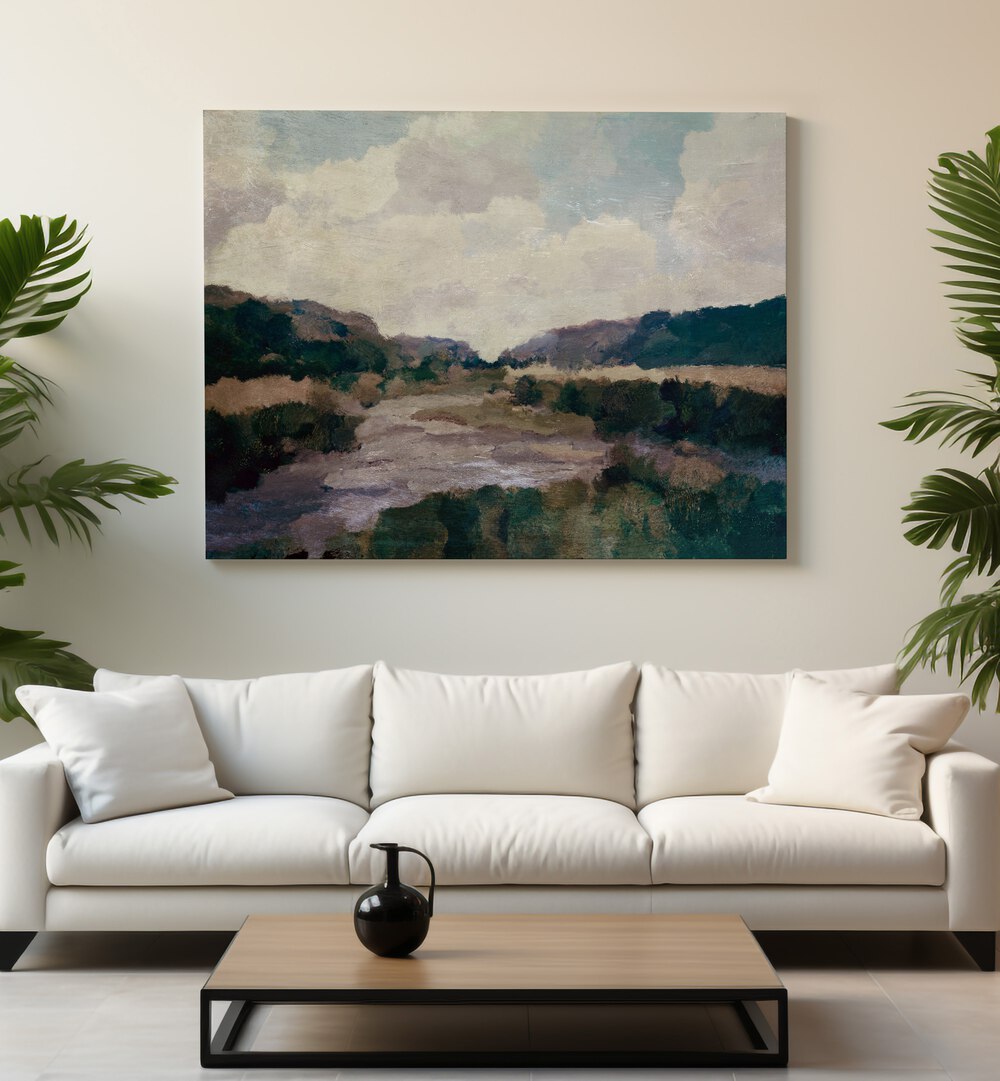 KERNOW STREAM, LANDSCAPE PAINTINGS showcase tranquil streams and lush landscapes, enriching your home decor.