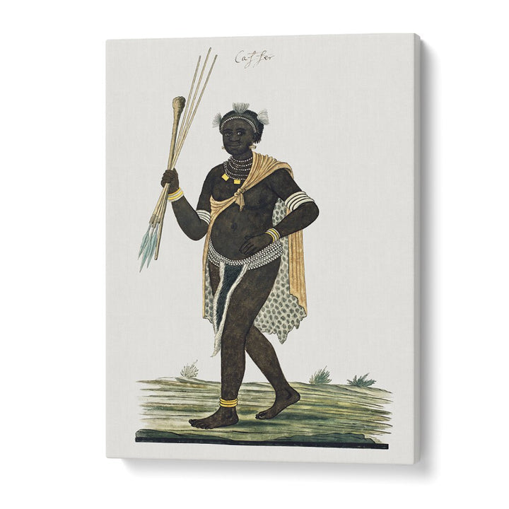Explore KNOBKERRIE, AFRICAN ART PAINTINGS; a vibrant depiction of a strong man embodying African heritage and culture.