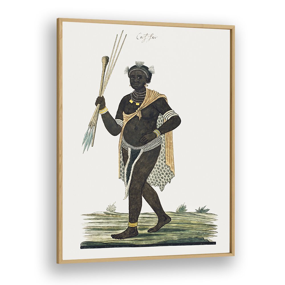 Dynamic KNOBKERRIE, AFRICAN ART PAINTINGS showcase a running man, reflecting African heritage and artistry.