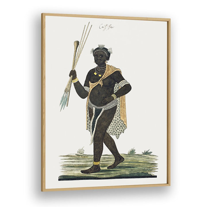 Dynamic KNOBKERRIE, AFRICAN ART PAINTINGS showcase a running man, reflecting African heritage and artistry.