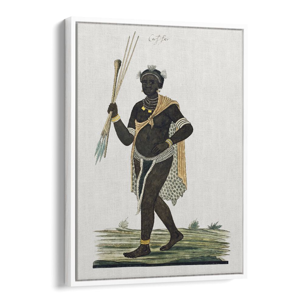 Stunning KNOBKERRIE, AFRICAN ART PAINTINGS showcasing a dynamic figure, celebrating African heritage and artistry.