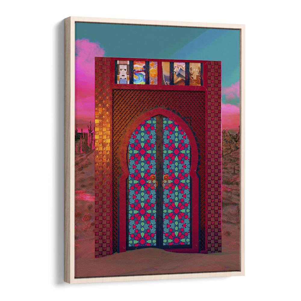 KHALID'S DOOR, SURREAL ART PRINTS by Cosmo Zach showcases vibrant colors and intricate designs, perfect for any art lover.