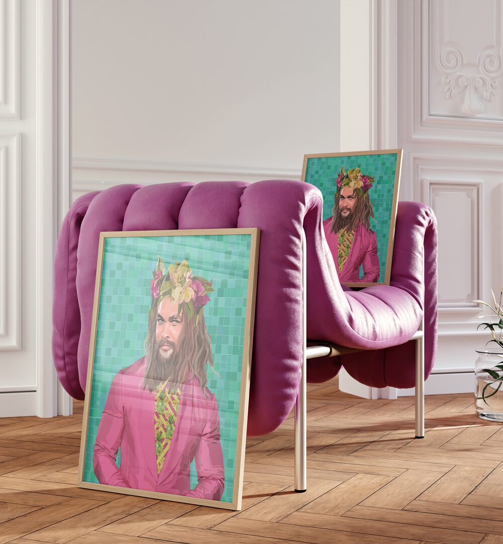 Vibrant KING JASON, POP ART PAINTINGS by Lynnda Rakos enhance any space with unique charm and style.