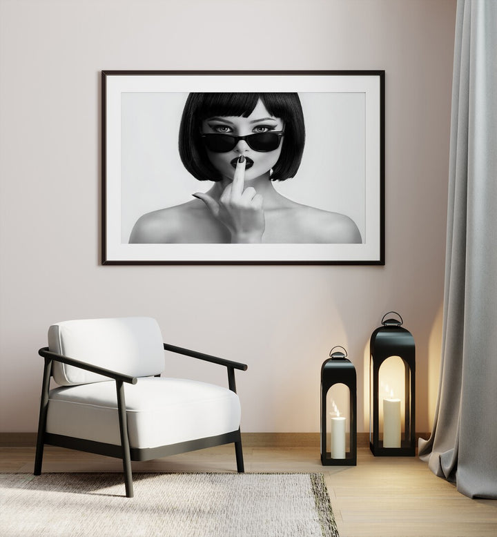 Stunning KISS THIS, PHOTOGRAPHY PRINTS featuring bold fashion art by David Drake, perfect for any modern decor.