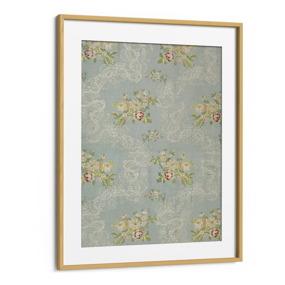 LACE SPRIGS I, FLORAL FLOWER PAINTINGS in an elegant oak frame, perfect for enhancing your home decor.