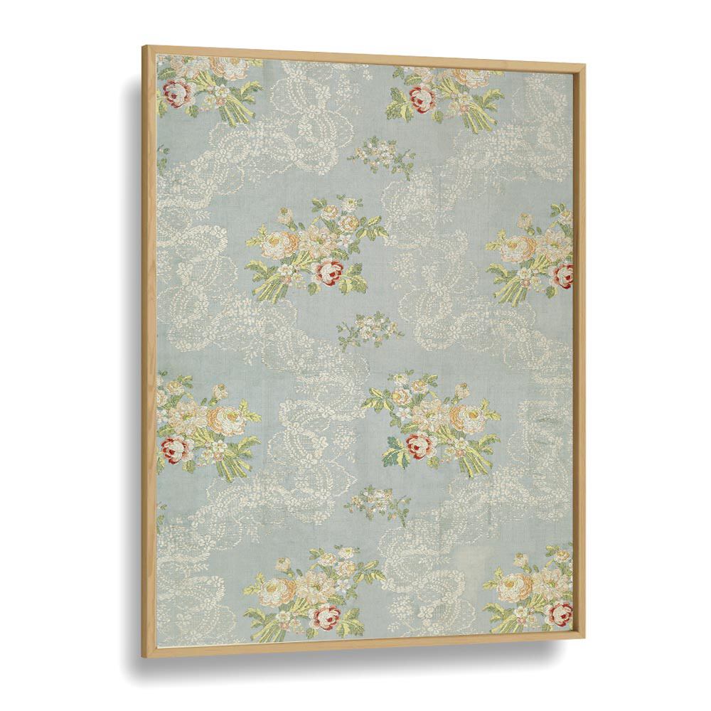 LACE SPRIGS I, FLORAL FLOWER PAINTINGS offer a beautiful botanical design in a plain oak frame, enhancing your decor.