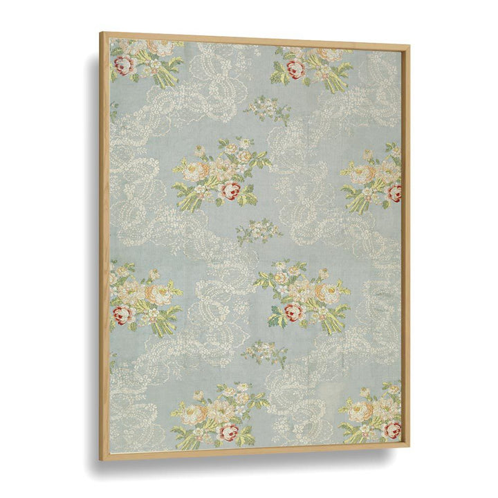 LACE SPRIGS I, FLORAL FLOWER PAINTINGS offer a beautiful botanical design in a plain oak frame, enhancing your decor.