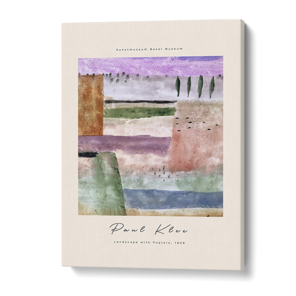 Landscape With Poplars - 1929 Paul klees art painting Artwork in Gallery Wrap