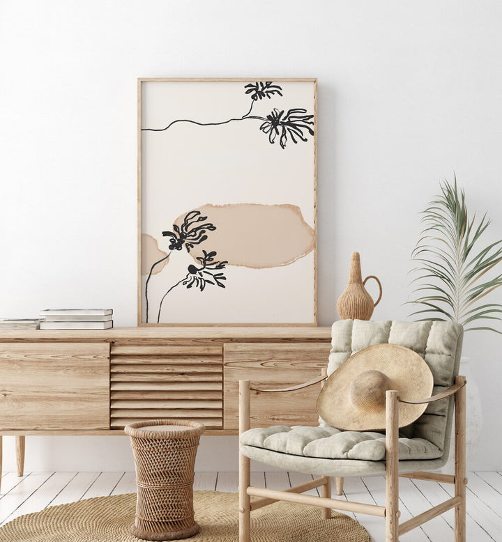 LEAVES NO II, FLORAL FLOWER PAINTINGS, elegantly enhances your space with vibrant, nature-inspired artwork.