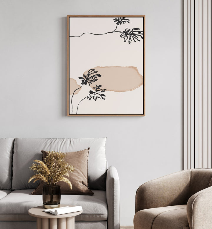 LEAVES NO II, FLORAL FLOWER PAINTINGS, enhance your space with vibrant, delicate floral artwork for a serene atmosphere.