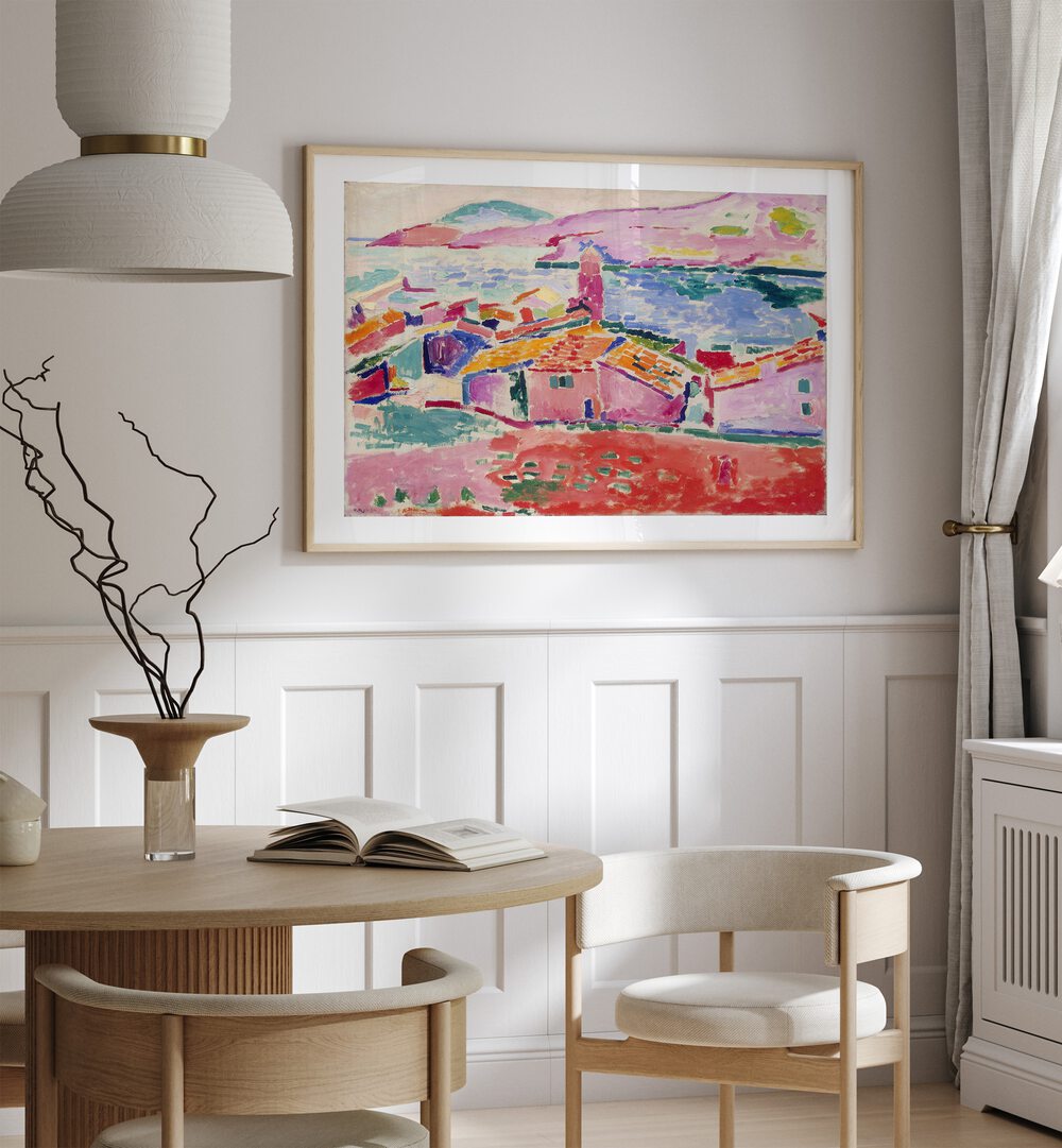 LES TOITS DE COLLIOURE , VINTAGE PAINTINGS