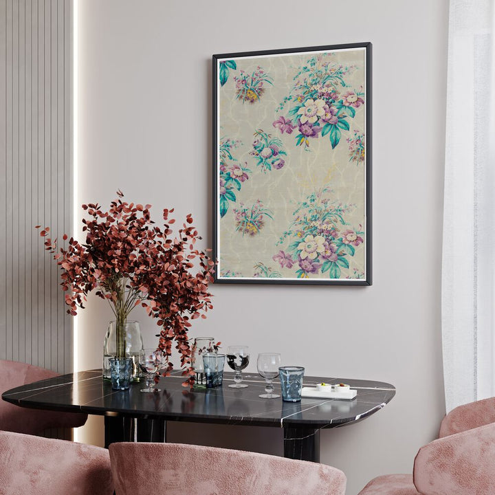 Brighten your home with LIGHT BLUE FLORAL I FLORAL FLOWER PAINTINGS, showcasing serene botanical beauty.