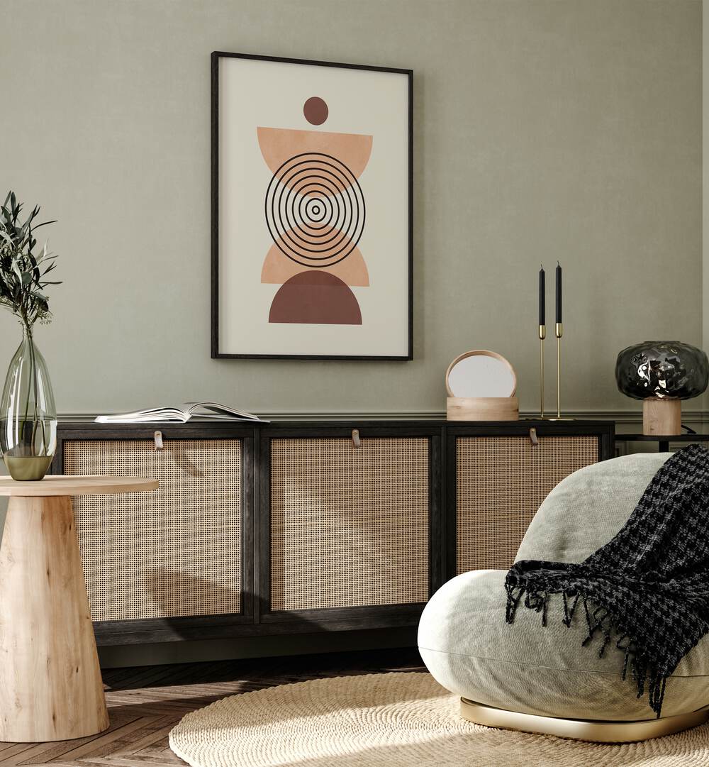 Stylish LINES AND CIRCLES III, BOHO ART PAINTINGS add a modern touch to your space, enhancing creativity and decor.