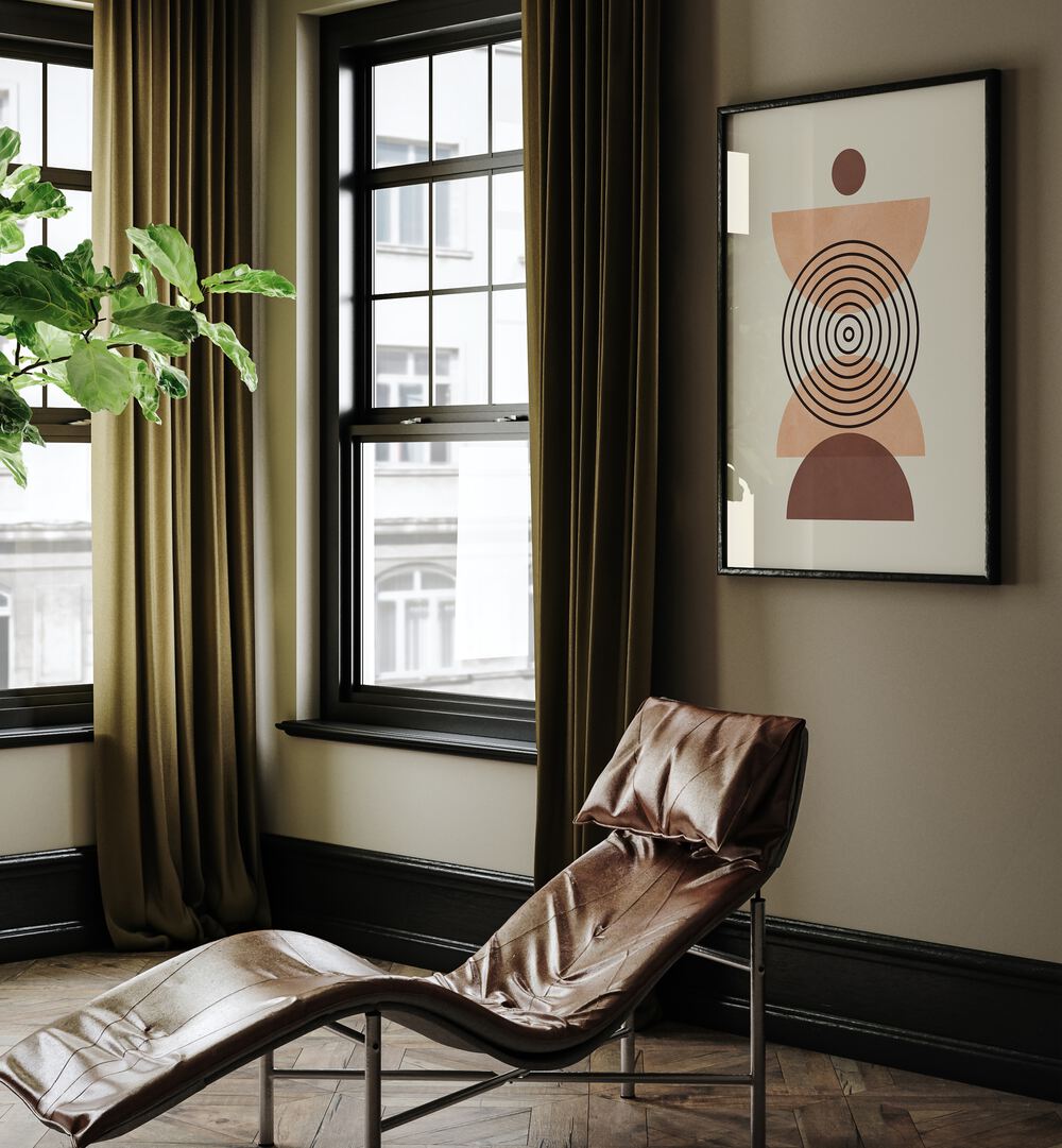 Decorate your space with LINES AND CIRCLES III, BOHO ART PAINTINGS, perfect for inspiring creativity and style.