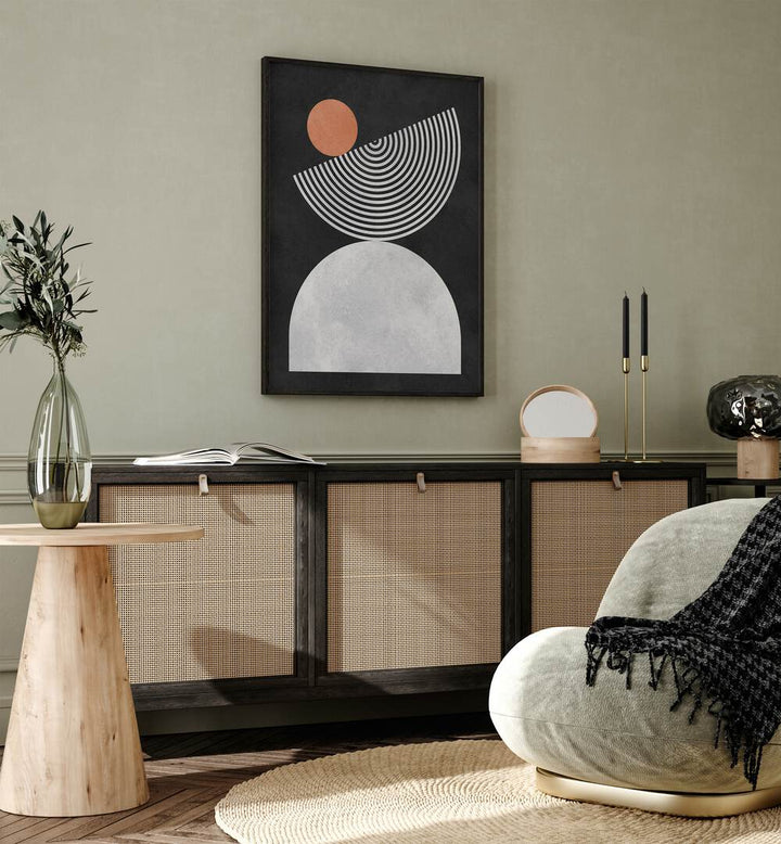 Stylish LINES AND CIRCLES IX, GEOMETRIC ART PRINTS enhance modern decor with captivating geometric designs.