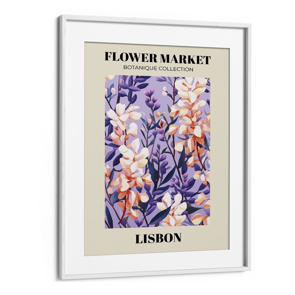 LISBON- FLOWER MARKETO, FLORAL FLOWER PAINTINGS beautifully captures Lisbon's vibrant floral culture in stunning art.