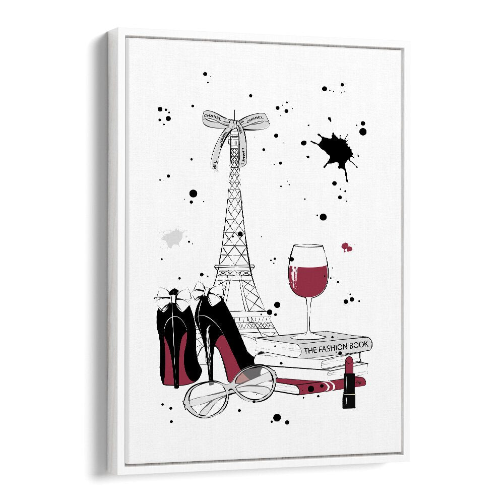 Elegant LIVING IN PARIS fashion posters by Martina, showcasing iconic Parisian style with luxury and sophistication.