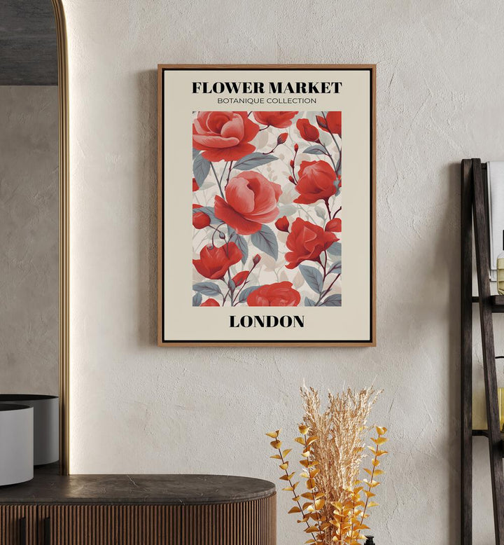 LONDON- FLOWER MARKETO FLORAL FLOWER PAINTINGS showcase vibrant blooms, perfect for enhancing your home decor.