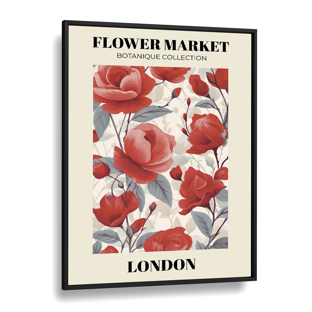LONDON- FLOWER MARKETO FLORAL FLOWER PAINTINGS showcase vibrant roses, perfect for enhancing any living space.