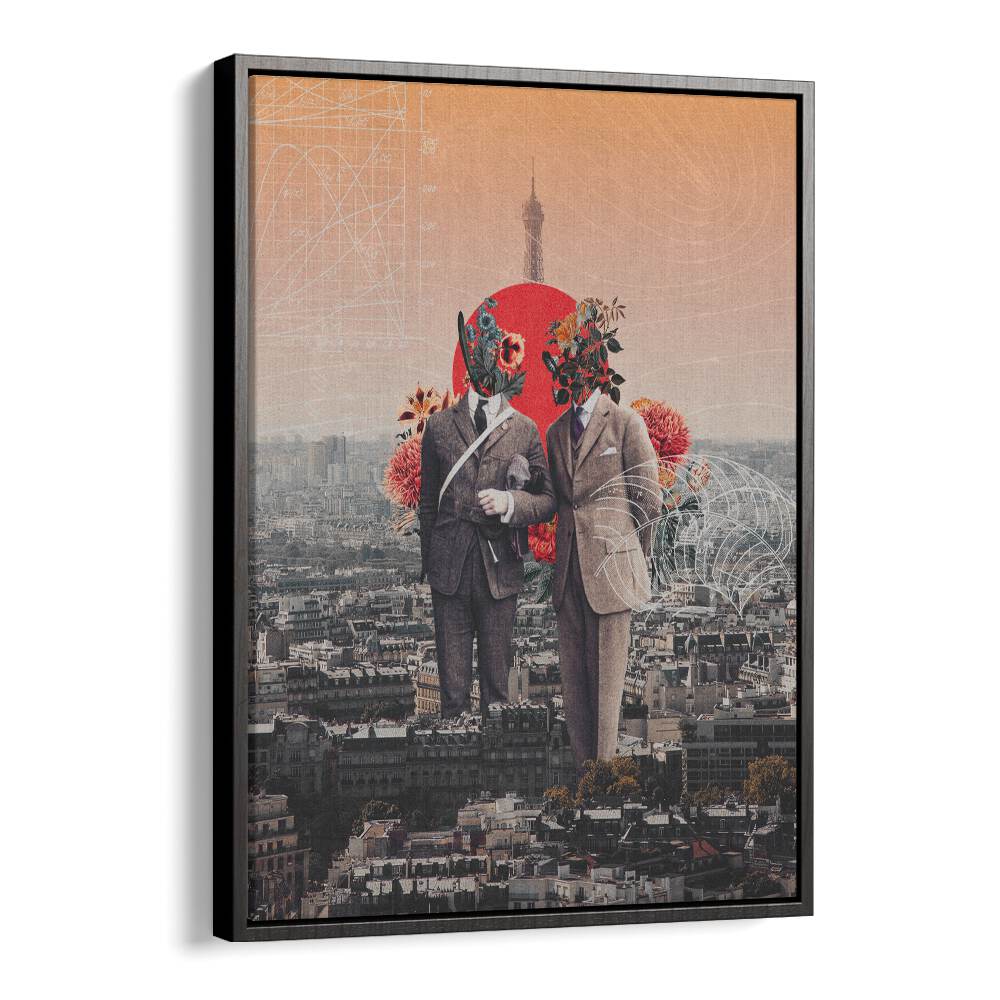 Stunning LOOT MASTERS, SURREAL ART PRINTS featuring unique designs in a black floater frame, perfect for any space.