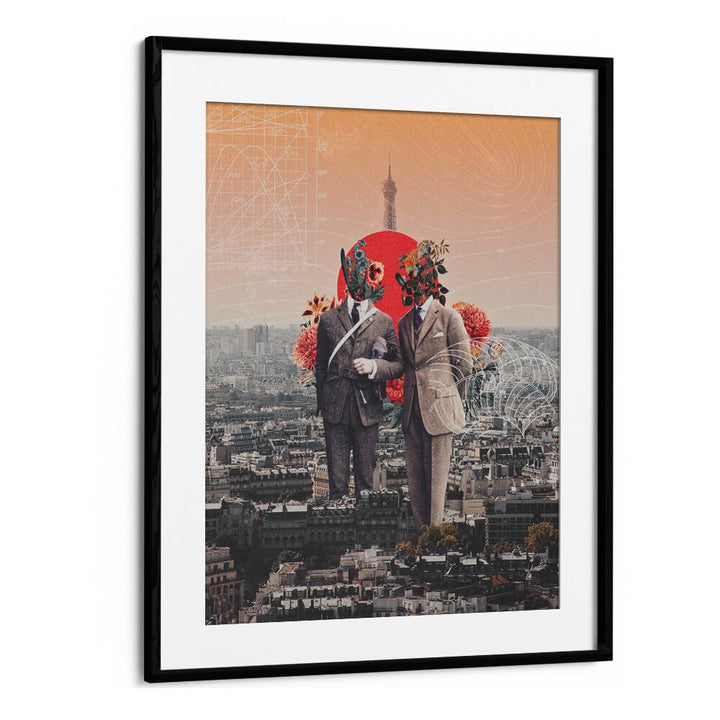Elegant LOOT MASTERS, SURREAL ART PRINTS in a black frame, showcasing imaginative and sophisticated artwork.