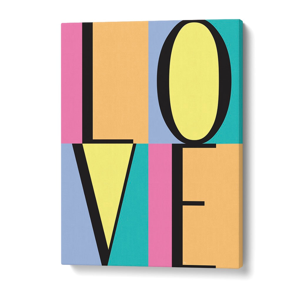 Vibrant LOVE BLOCKS by Martina Fashion, perfect for elevating your space with stylish fashion posters.