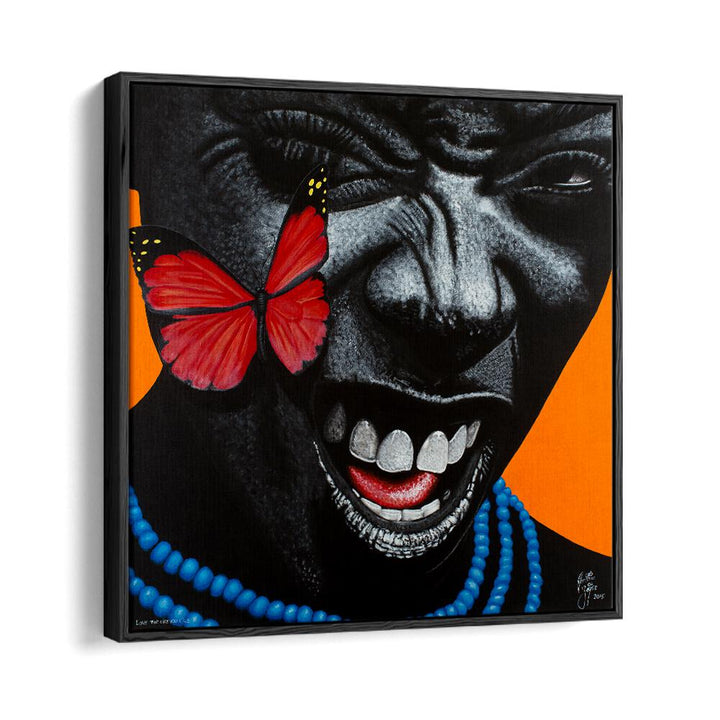 Vibrant "LOVE THE LIFE YOU LIVE, AFRICAN ART PAINTINGS" by Christian Beijer, showcasing artistic brilliance and passion.