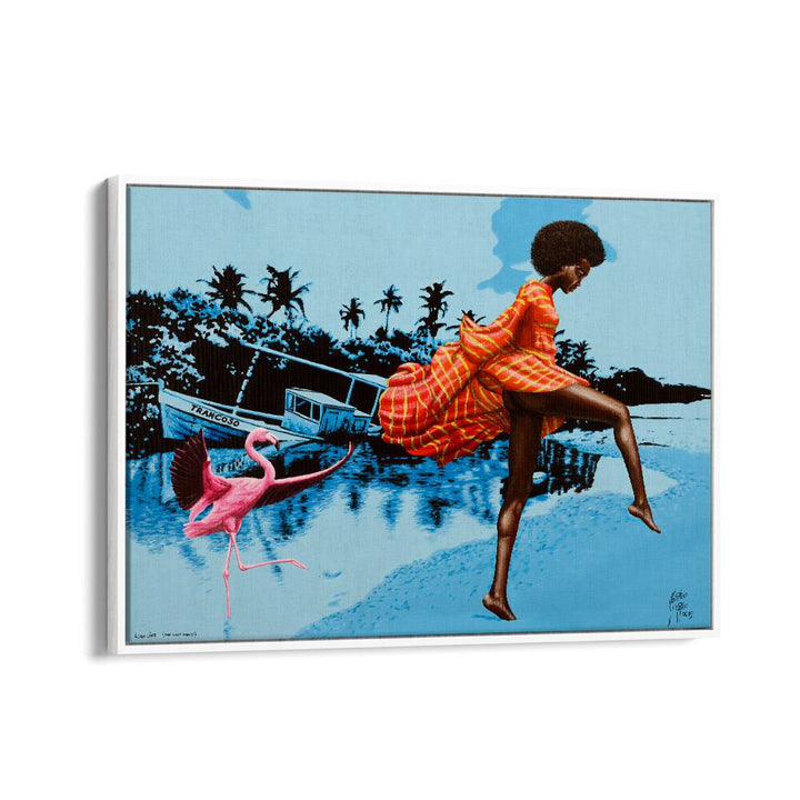 Bright and vibrant, LUSH LIFE, AFRICAN ART PAINTINGS showcase a joyful scene of culture and nature by Christian Beijer.