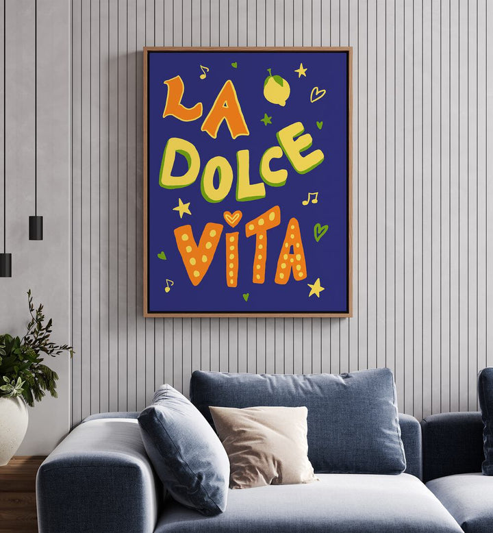 Bright and colorful LA DOLCE VITA, QUOTES poster by Studio Dolci enhances your space with positivity and creativity.