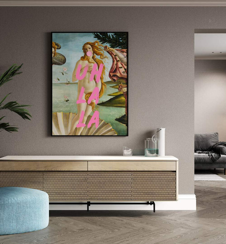 Transform your space with LA LA, ALTERED ART PRINTS showcasing vibrant art on premium canvas by The Art Concept.