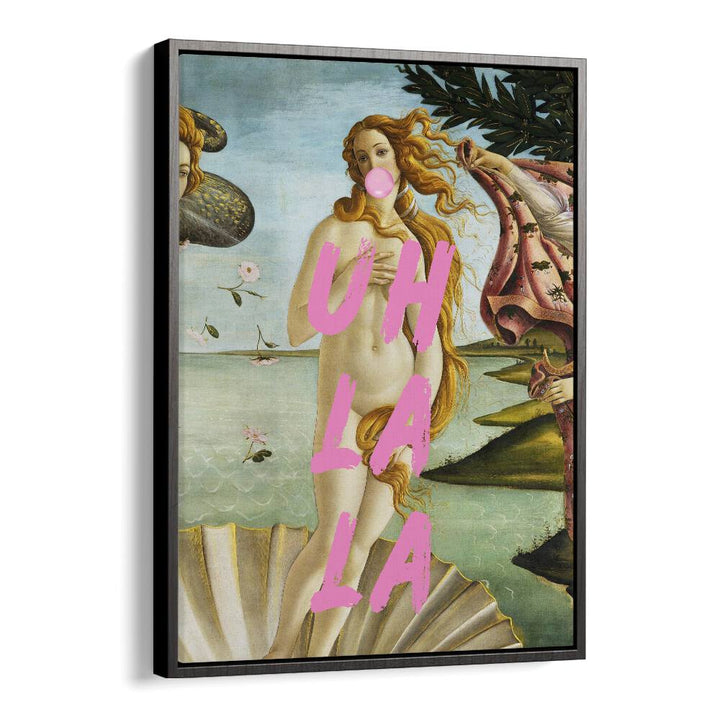 LA LA, ALTERED ART PRINTS showcase a bold design blending classic art with modern flair by The Art Concept.