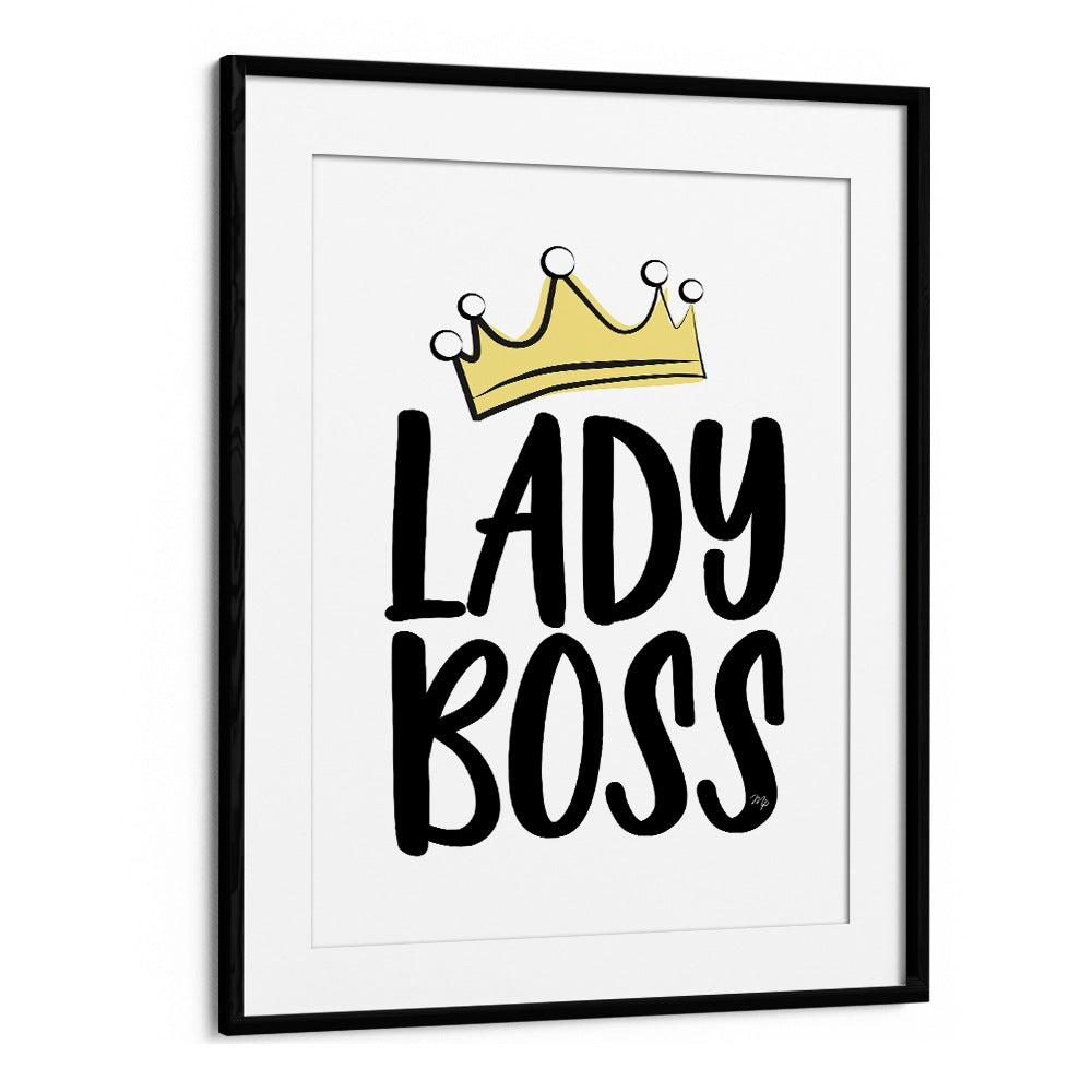 Stylish LADY BOSS, FASHION POSTERS by Martina, framed art that adds chic sophistication to any space.